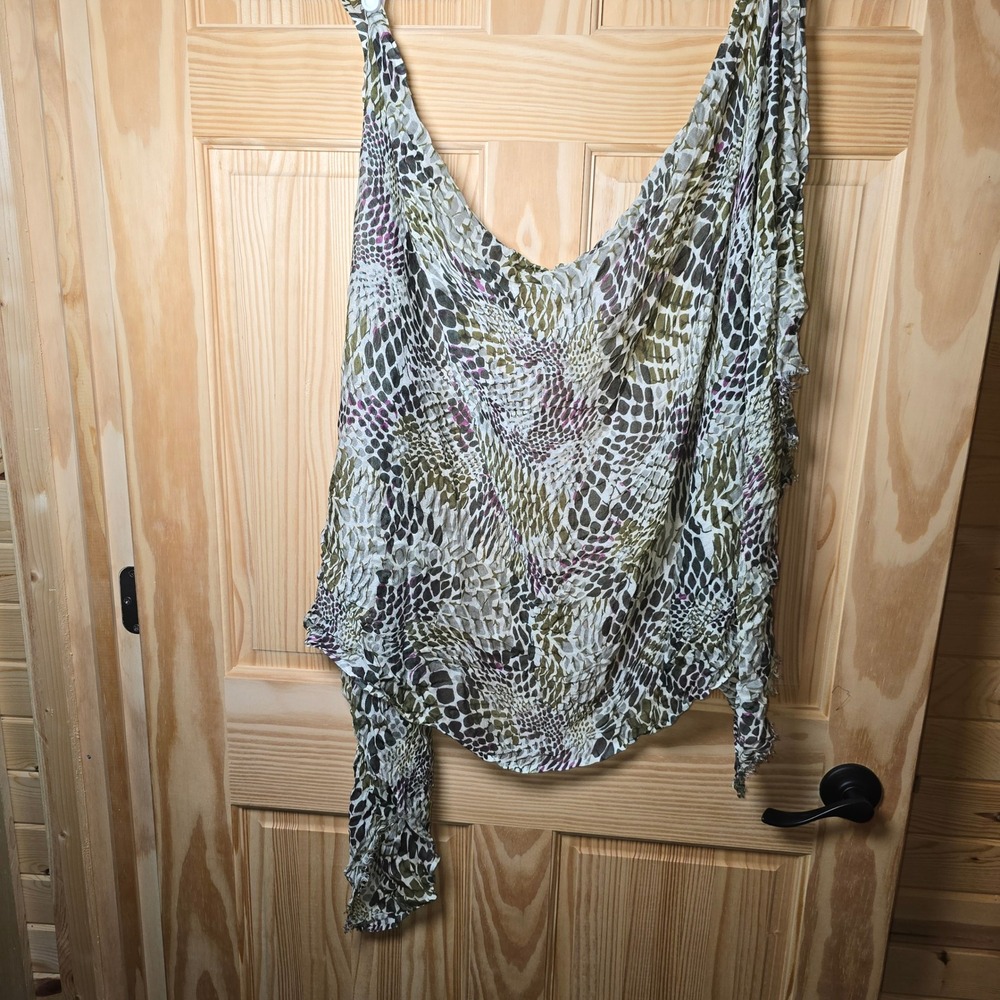 Scarf Belt Shawl Sash Runner Bandana Cover Up Animal Snake Skin 67"x25" VTG